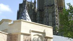 The new porch at Wells Cathedral.