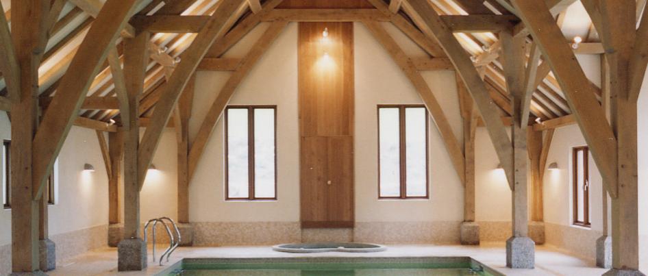 Oak framed pool.