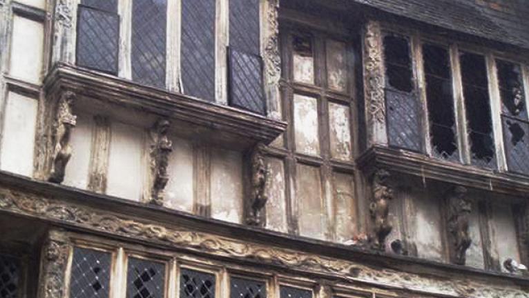 The outside of 5 Higher Street after the fire.