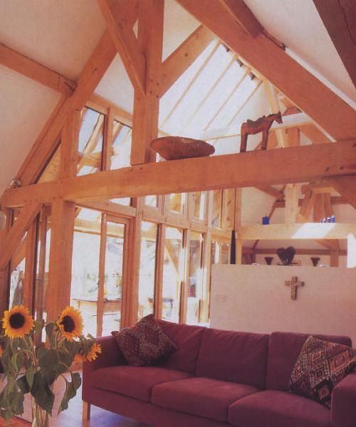 Oak framed living room.