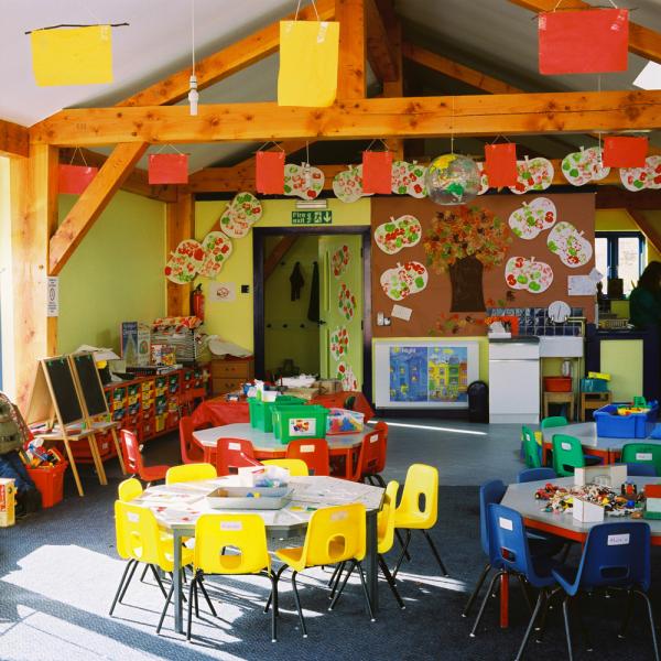 The classroom at Bruton Nursery school.